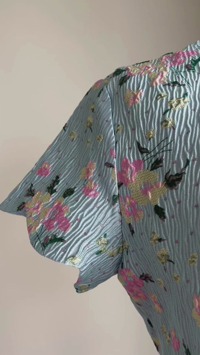 Amelie Periwinkle Cheongsam Dress