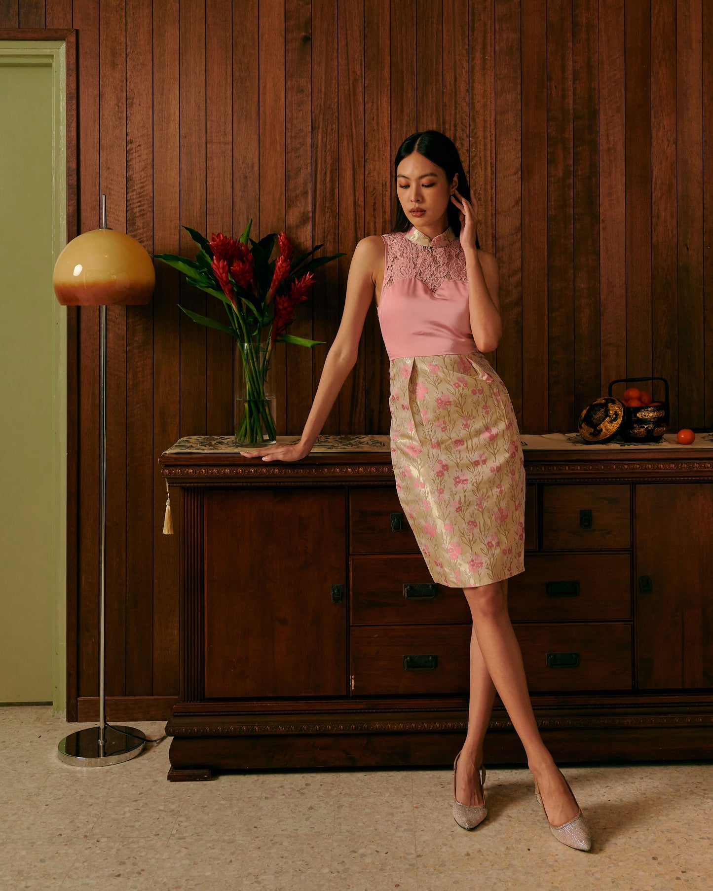 Rou Brocade Cheongsam Dress (Spring)