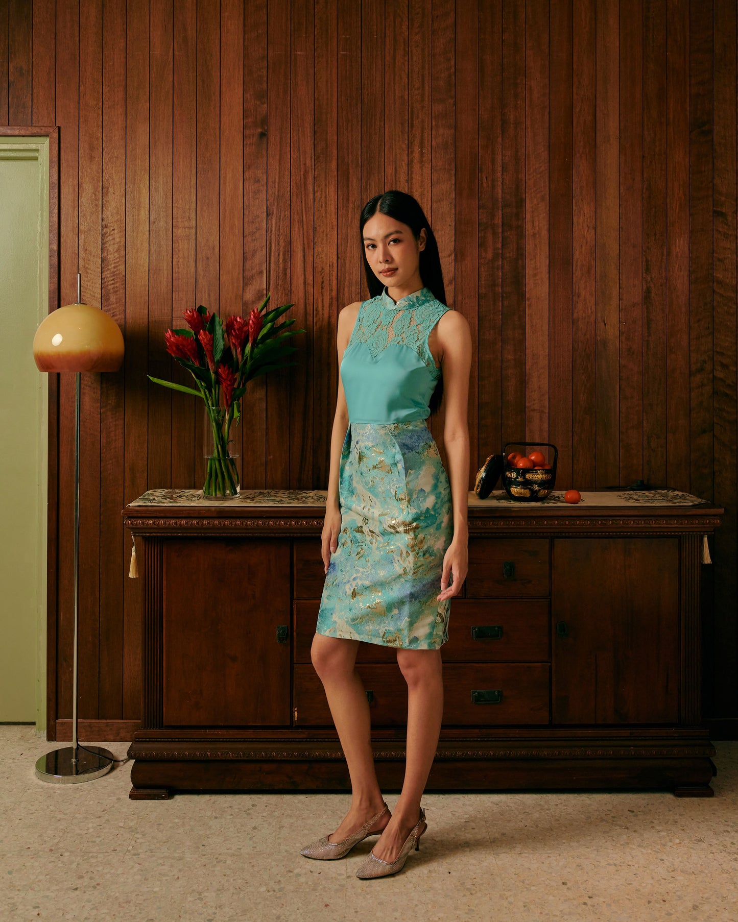 Rou Brocade Cheongsam Dress (Winter)