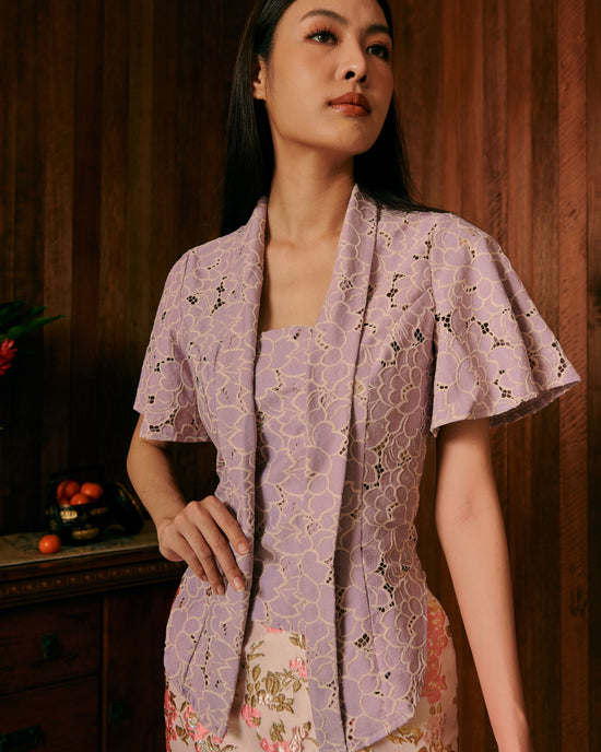 Jasmine Kebaya Top (Lilac)