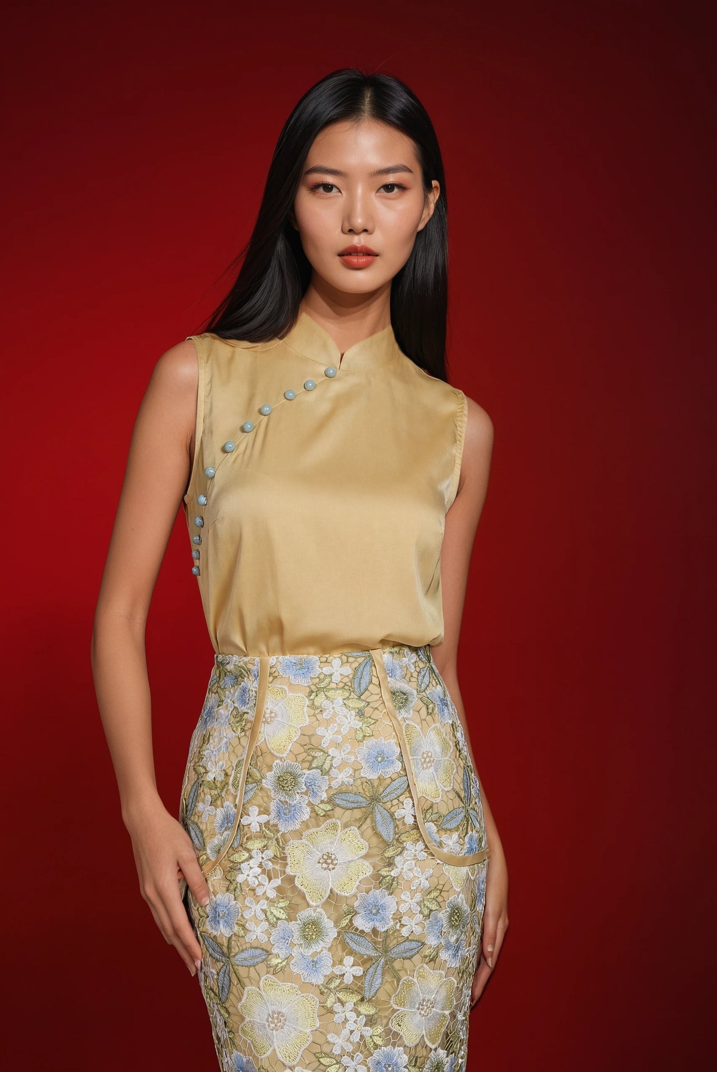 Elara Cheongsam (Yellow)