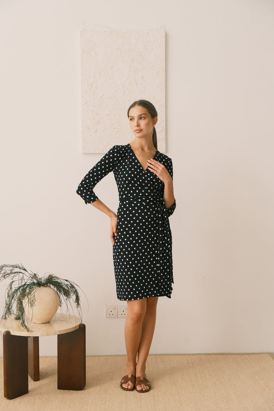 Emis Midi Wrap Dress