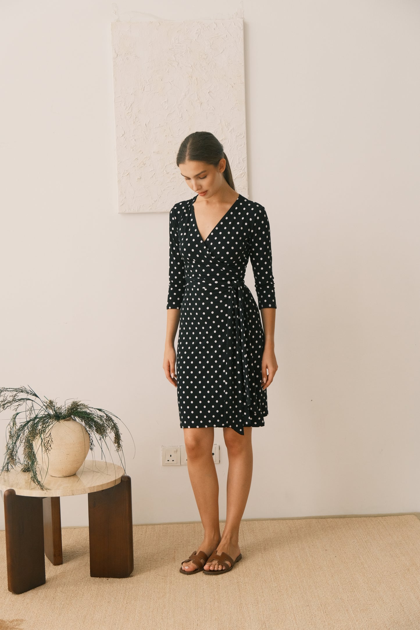 Emis Midi Wrap Dress