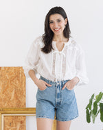 [PRE-ORDER] Tessa Embroidered Peasant Blouse