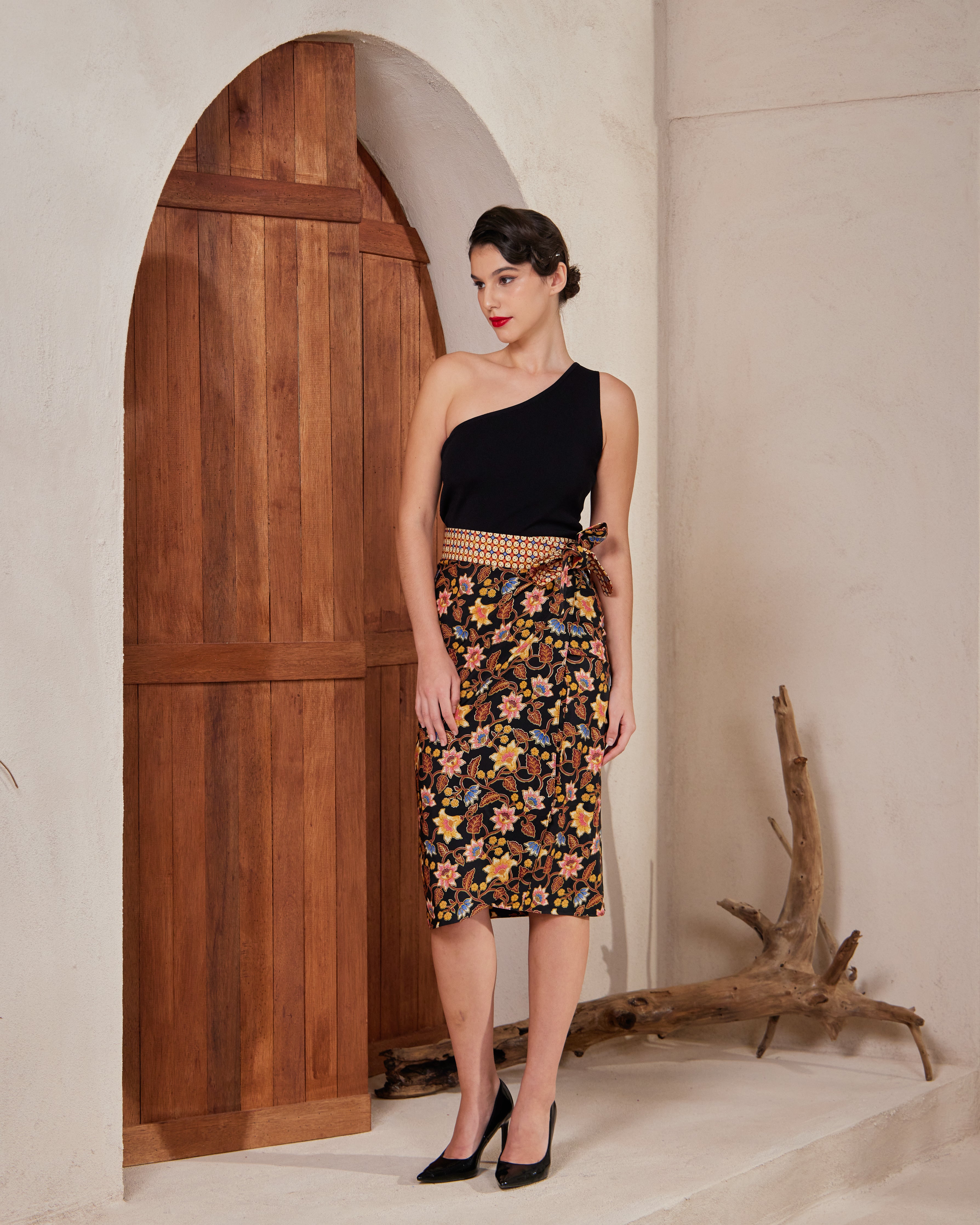 PREMIUM Batik Series: Everyday Wrap Skirt (Moonlit Cascade)