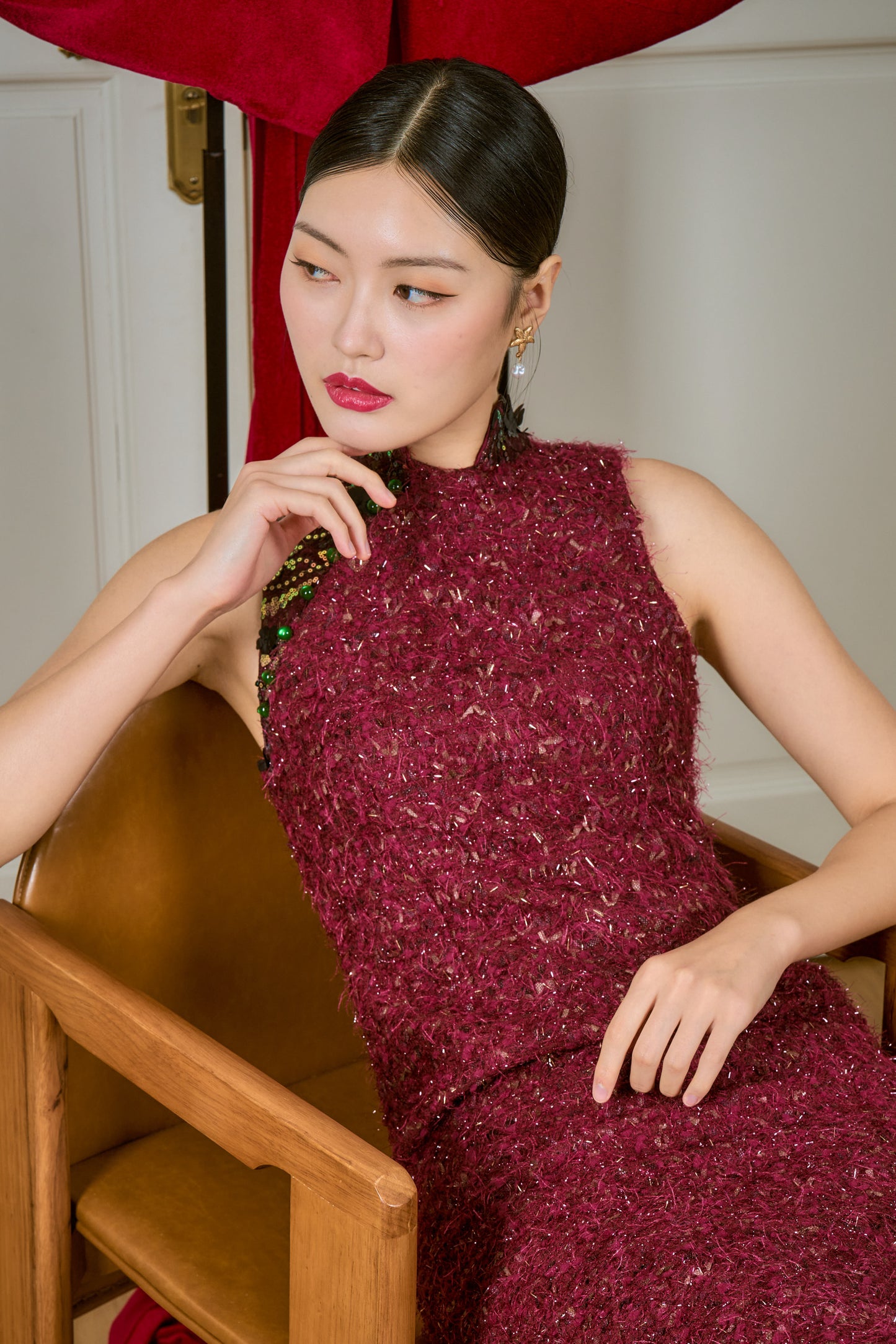 Tweed Cheongsam (Rubina)