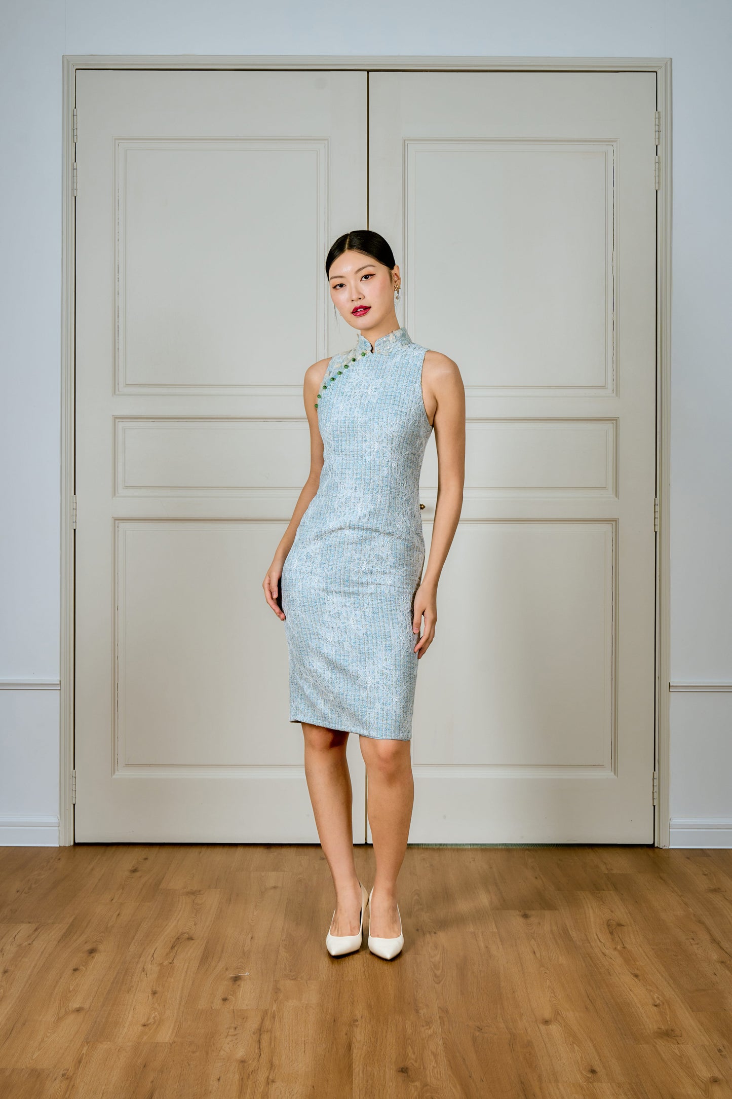 Tweed Cheongsam (Azura)