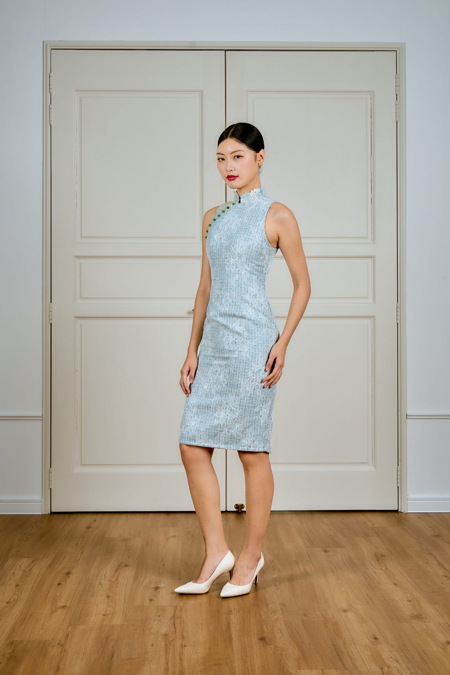 Tweed Cheongsam (Azura)