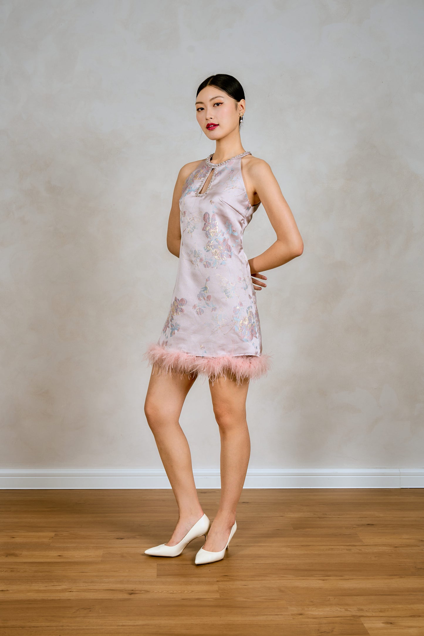 Embellished Shift Dress (Tsuru)