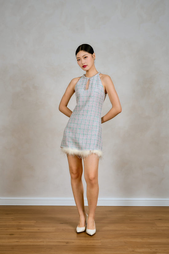 Embellished Shift Dress (Tweedy)