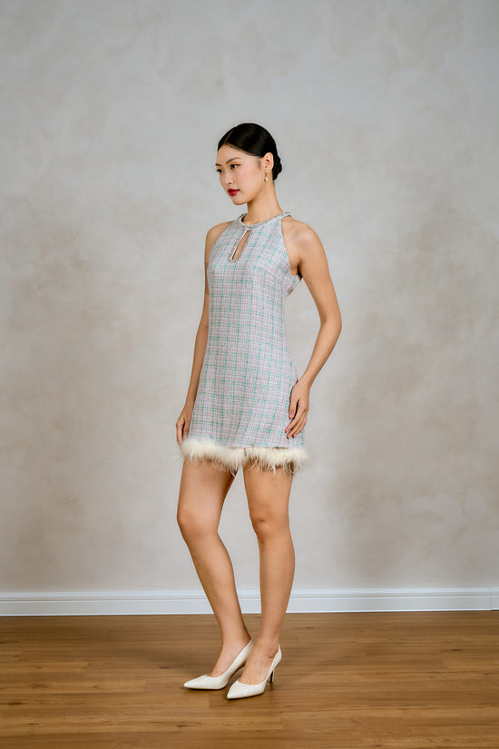 Embellished Shift Dress (Tweedy)