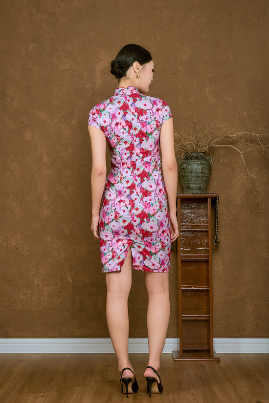 Checkered Vintage Cheongsam (Hua)