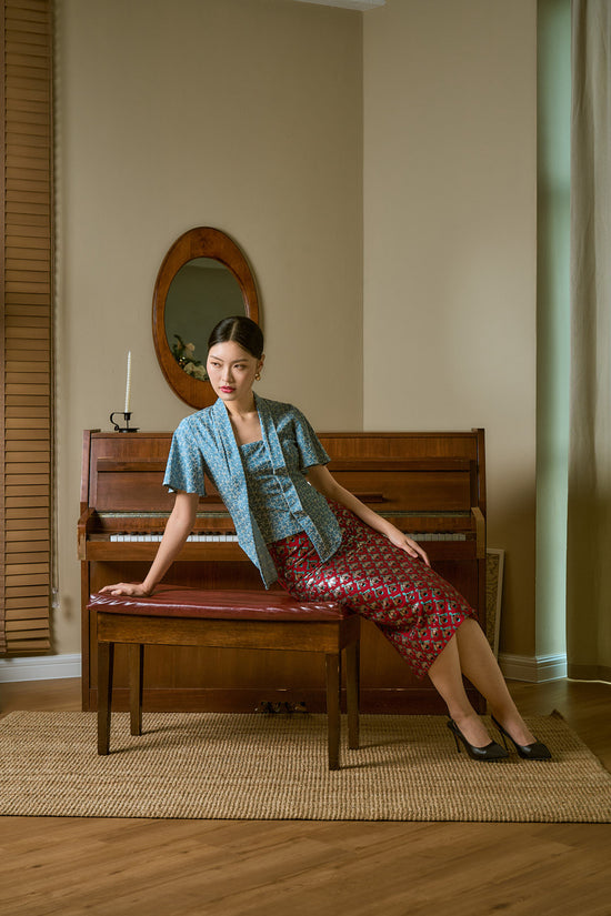 Hive  Brocade Pencil Skirt