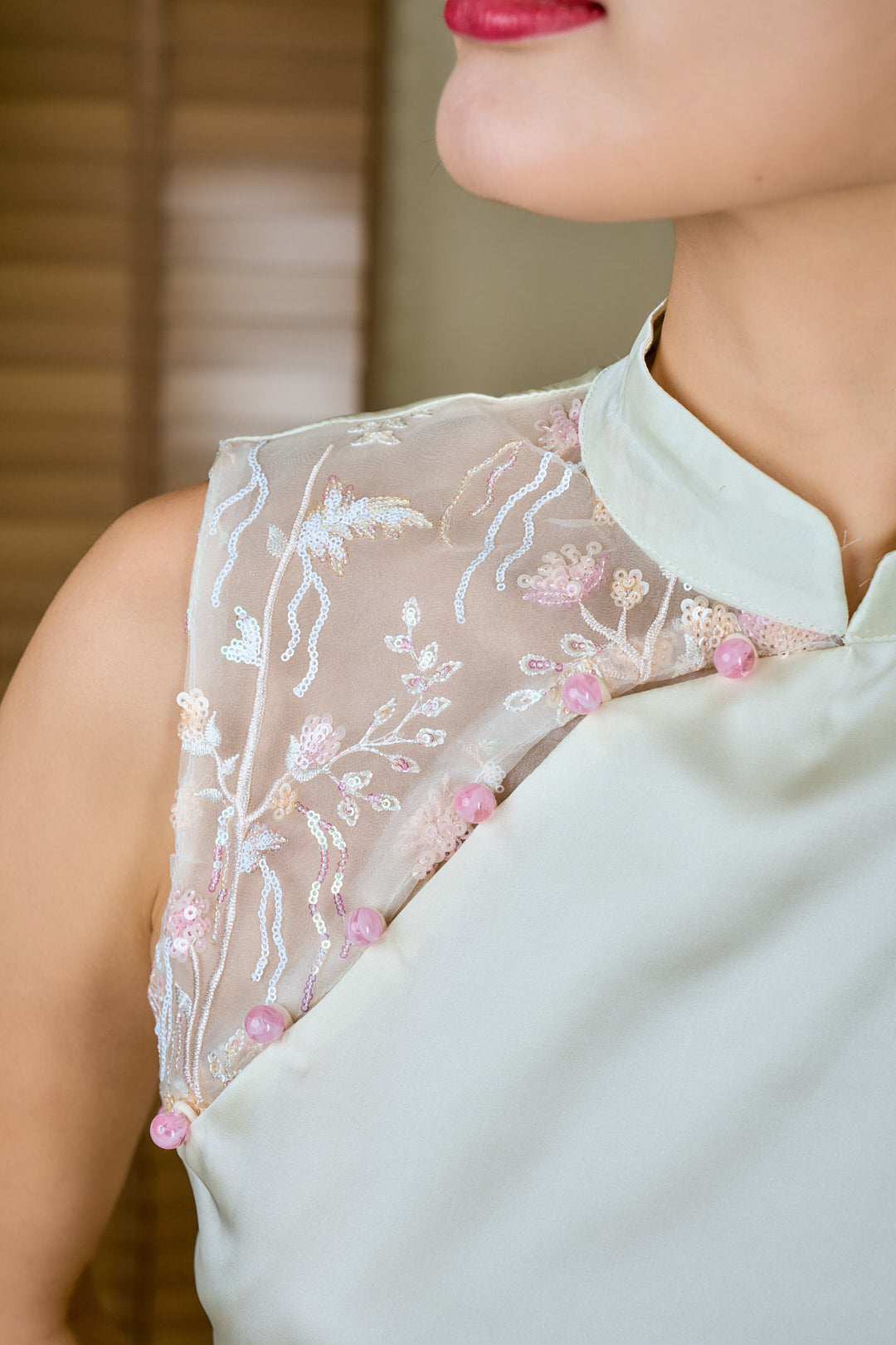 Xin Cheongsam Top (Butter Yellow)