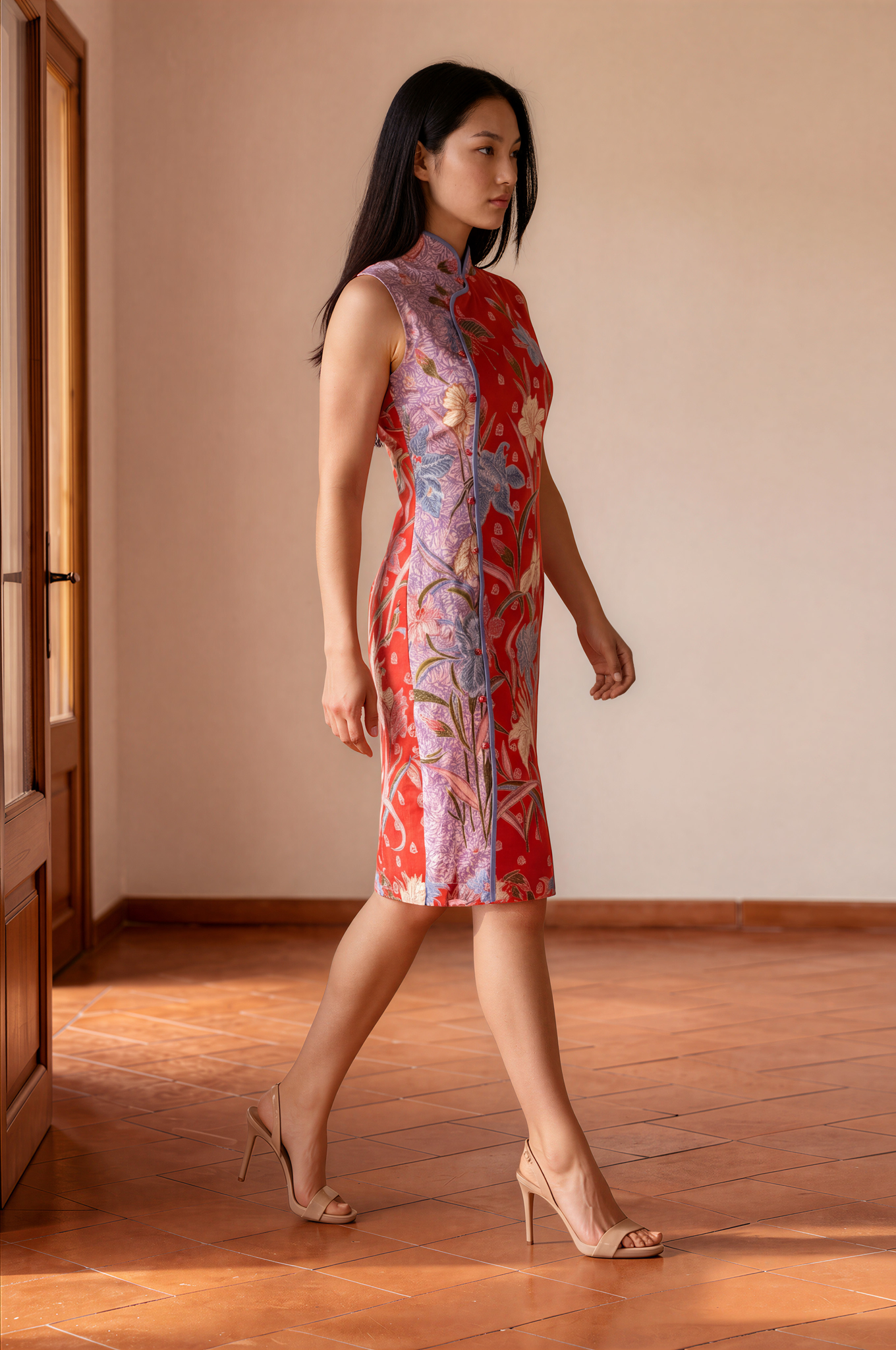 Batik Cheongsam Dress (LUMÉ)