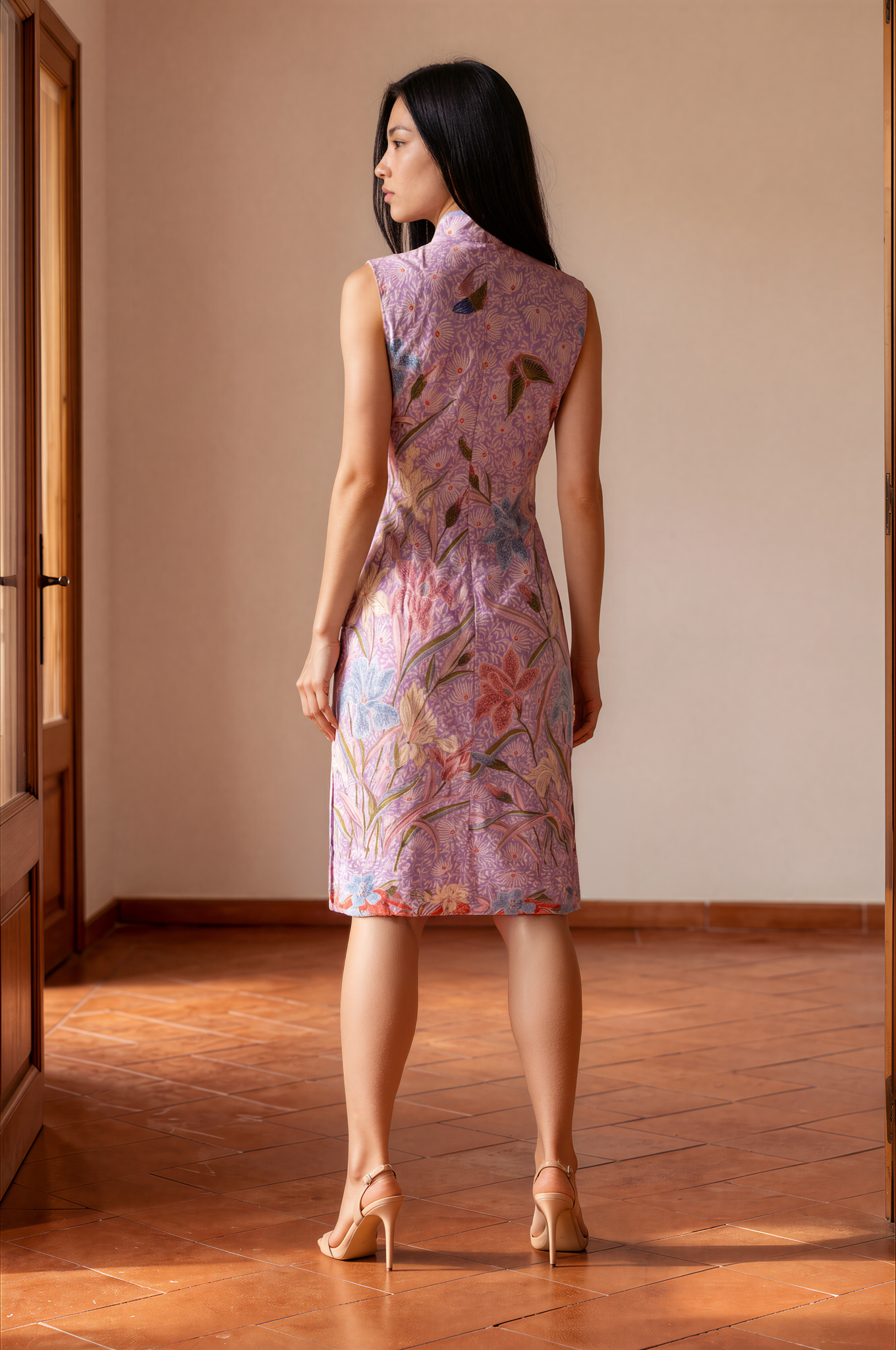 Batik Cheongsam Dress (LUMÉ)