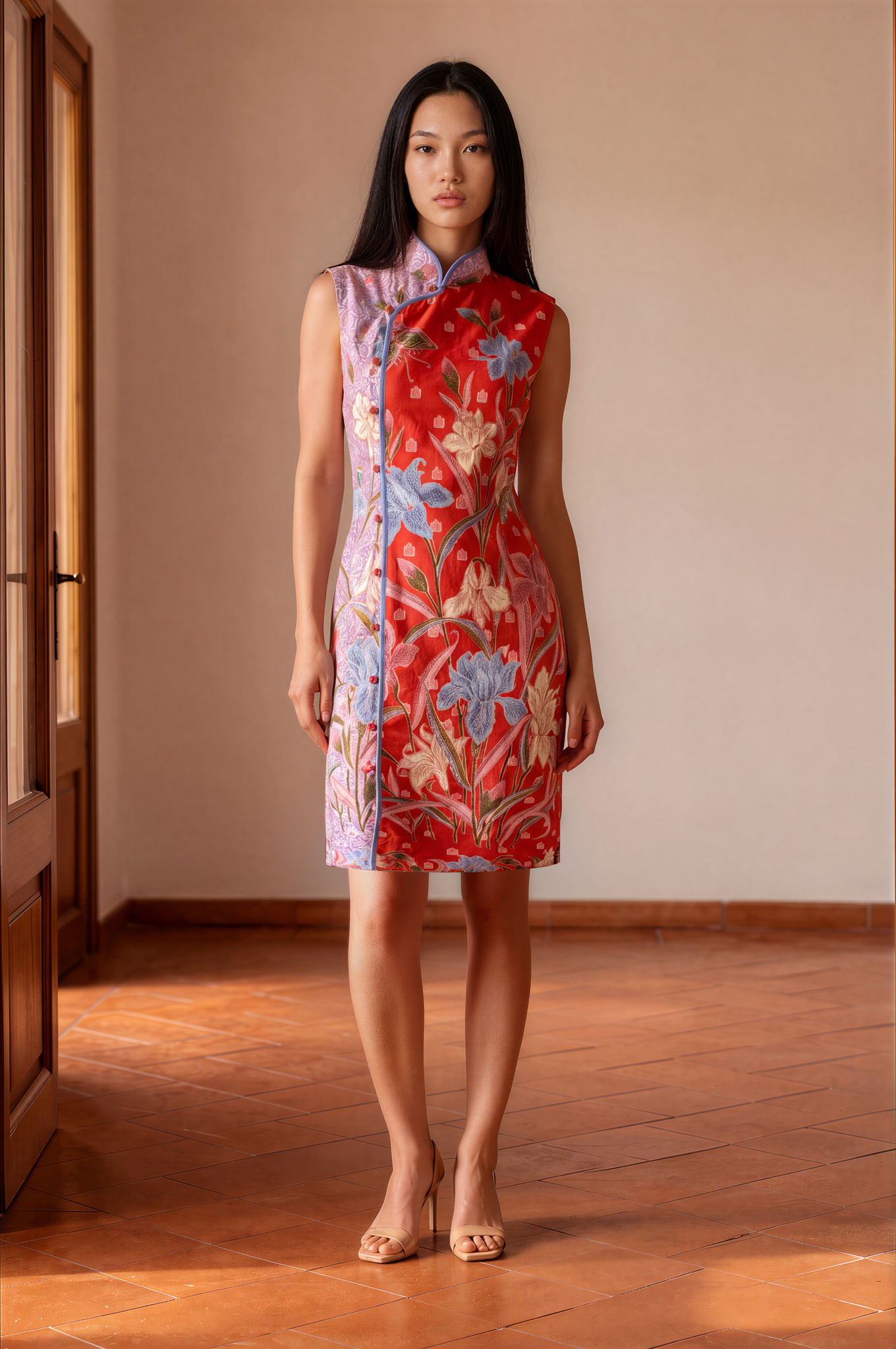 Batik Cheongsam Dress (LUMÉ)