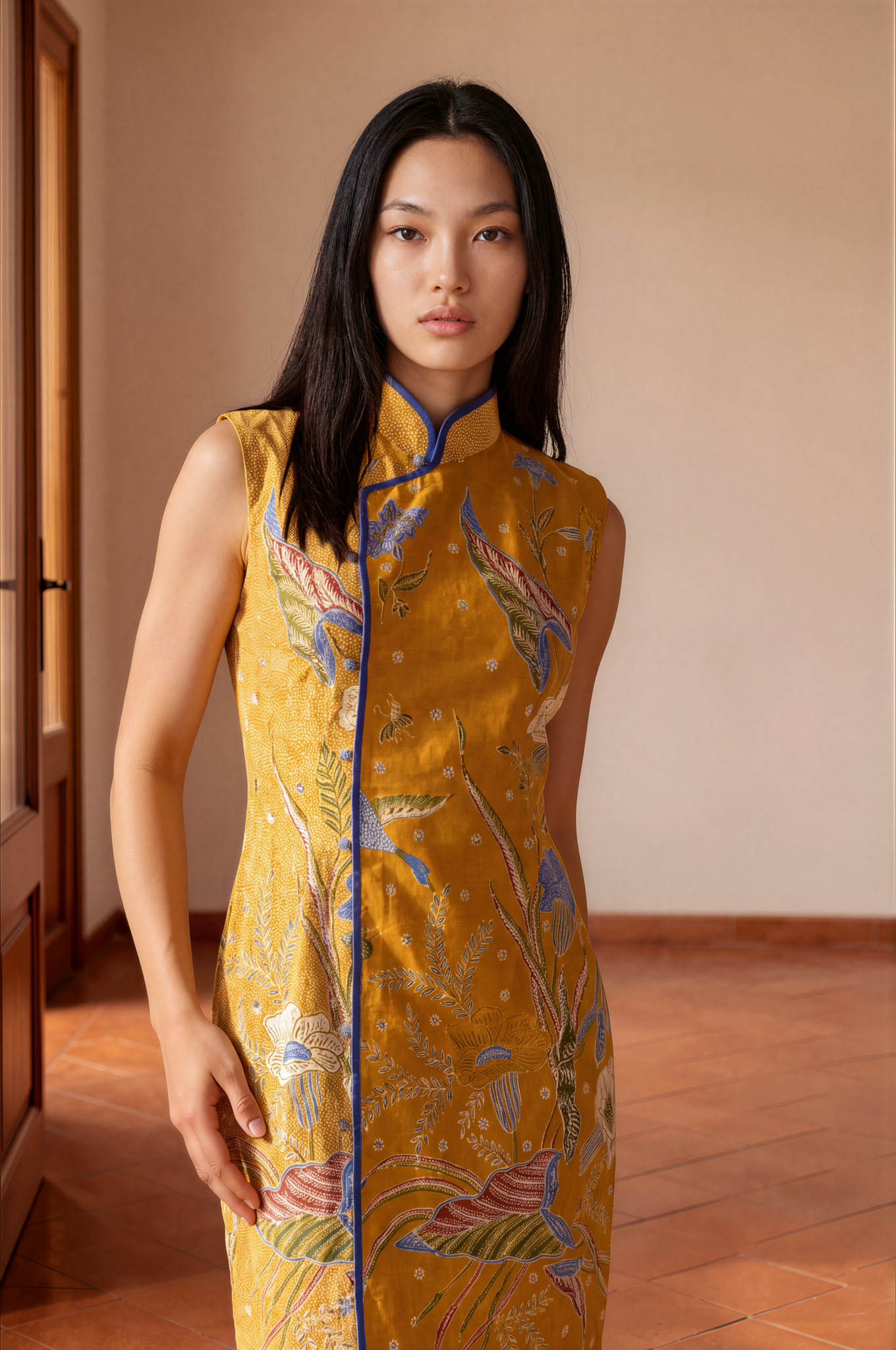 Batik Cheongsam Dress (ÉLAN)