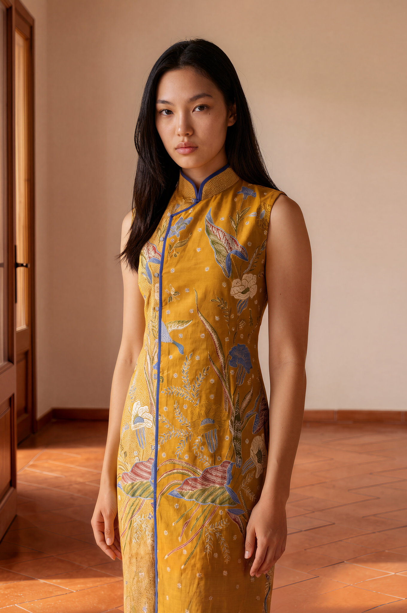Batik Cheongsam Dress (ÉLAN)