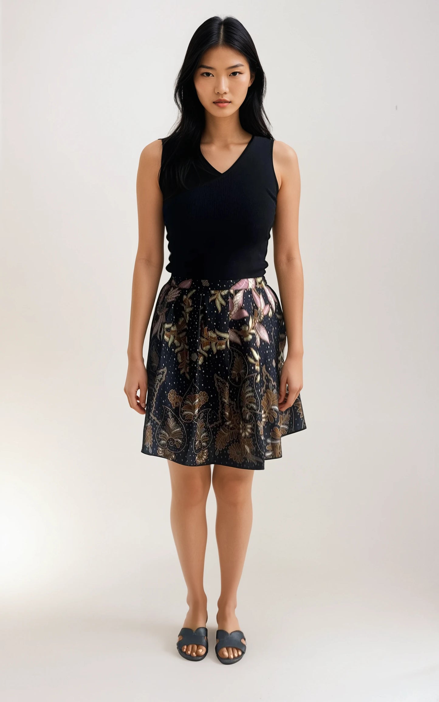 Pleated Batik Skirt (Pesona)