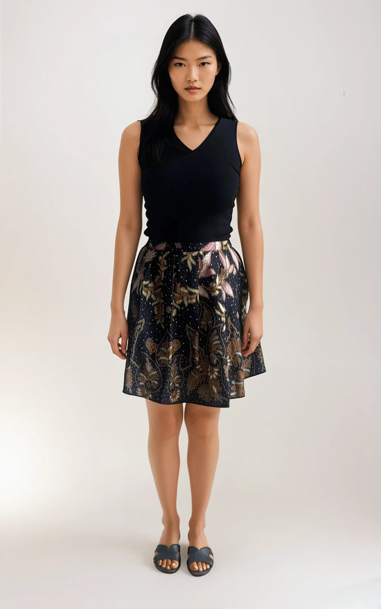 Pleated Batik Skirt (Pesona)