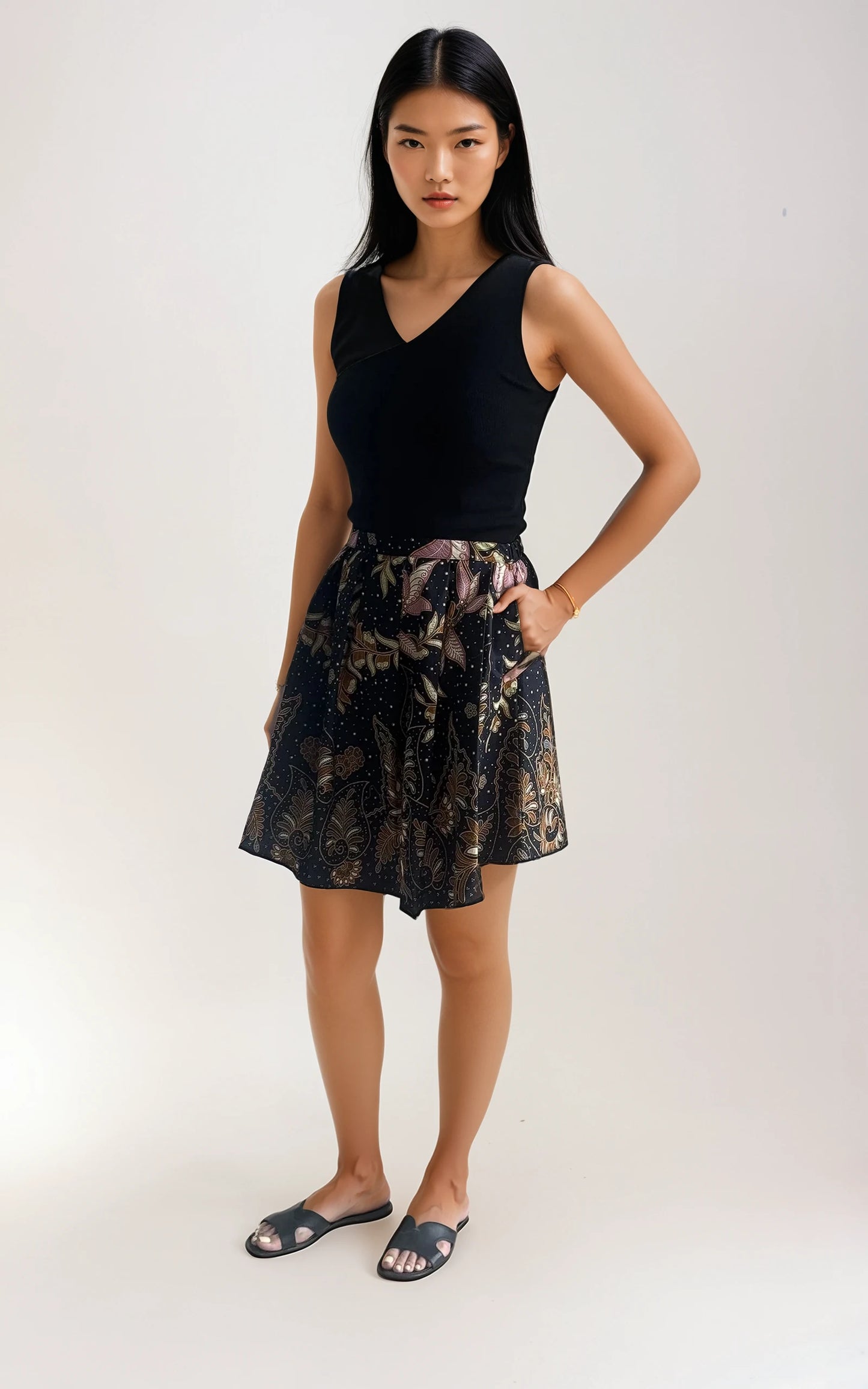 Pleated Batik Skirt (Pesona)
