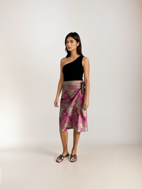 PREMIUM Batik Series: Everyday Wrap Skirt (Ombak Flora)