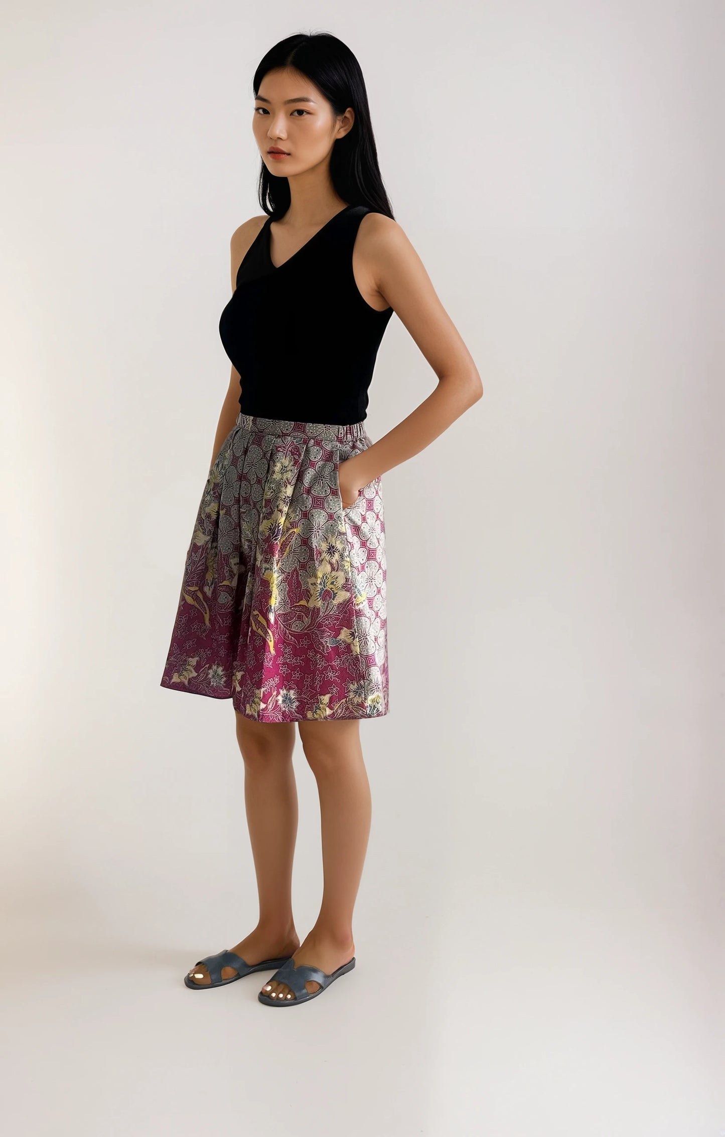 Pleated Batik Skirt (Java)