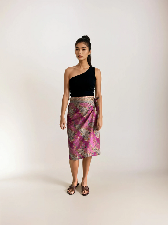 PREMIUM Batik Series: Everyday Wrap Skirt (Ombak Flora)