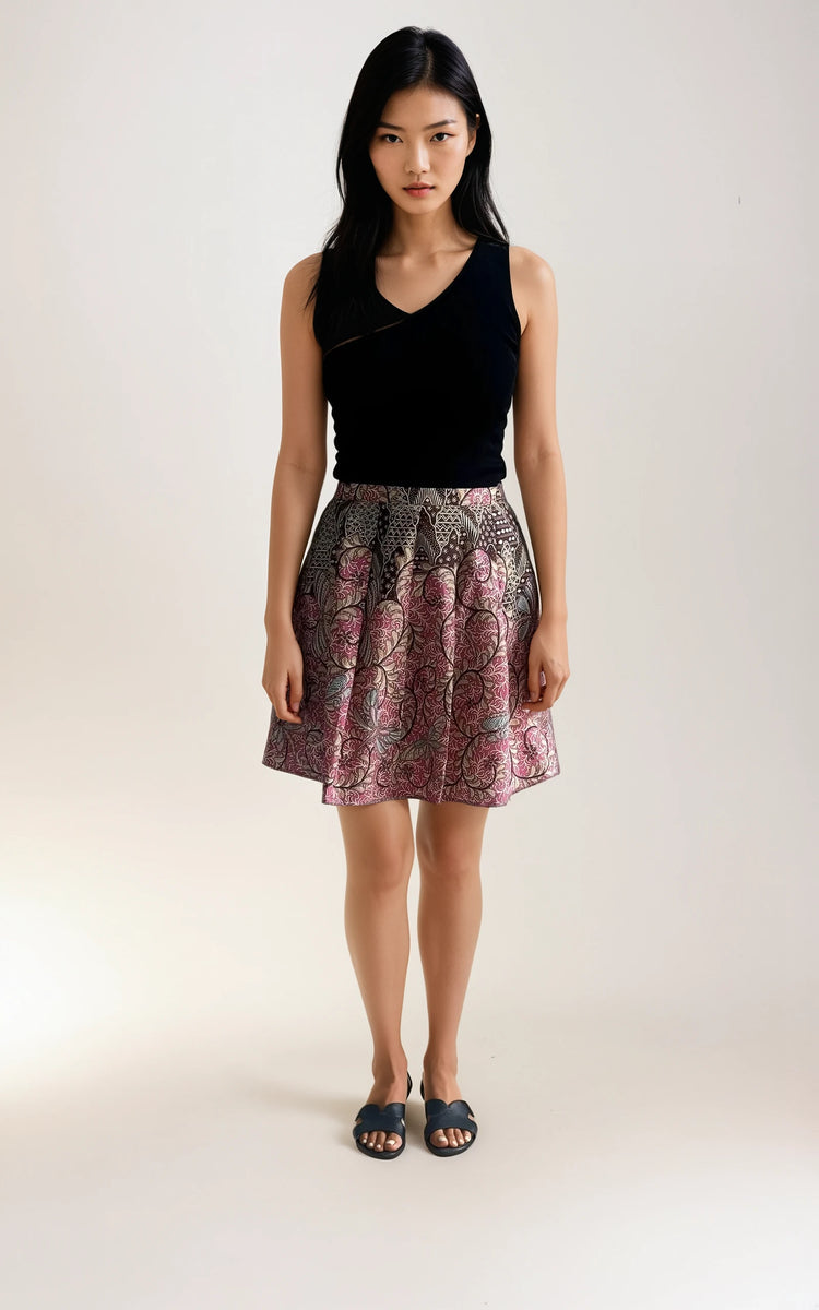 Pleated Batik Skirt (Bandung) – Florette The Label