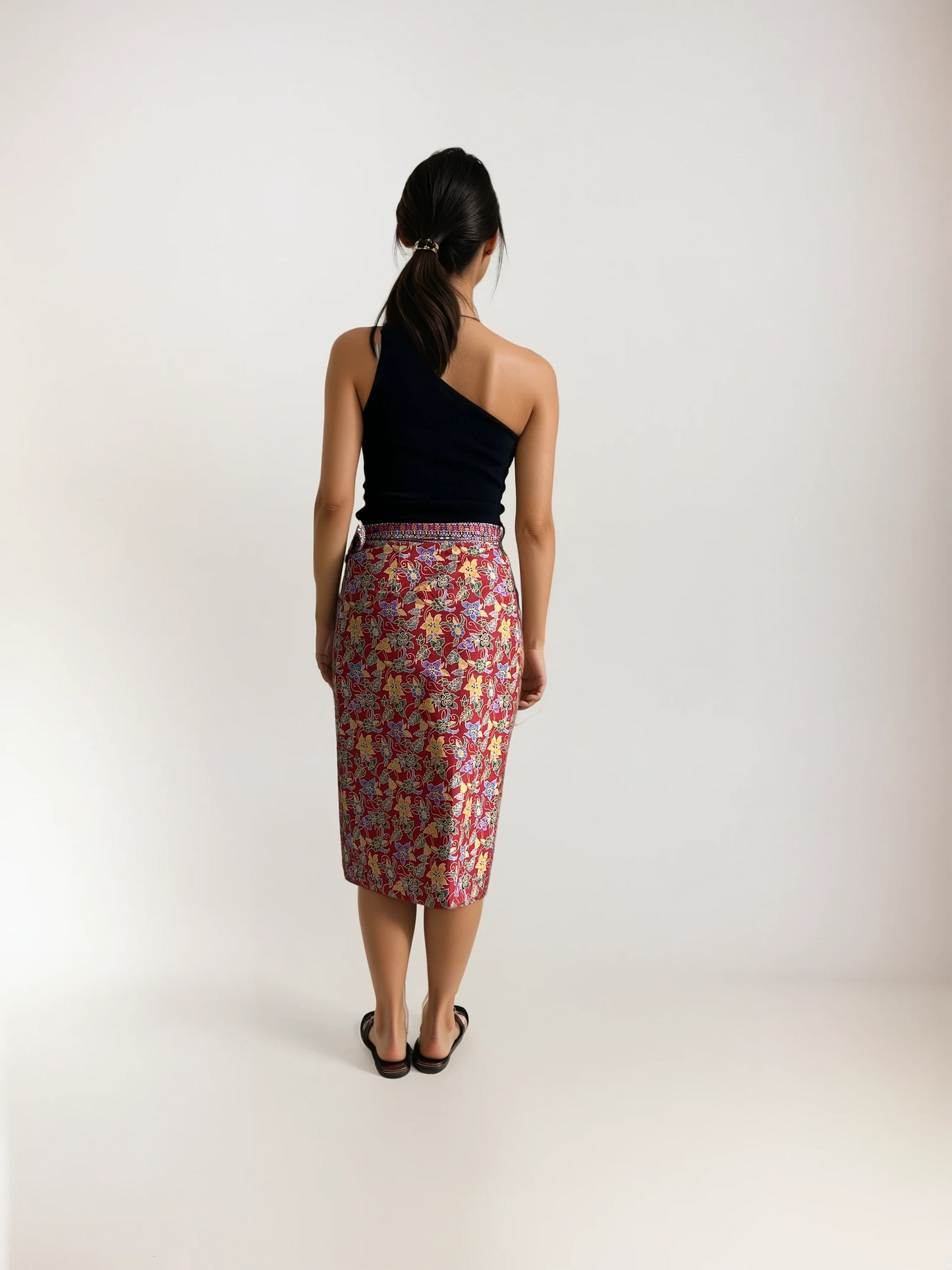 PREMIUM Batik Series: Everyday Wrap Skirt (Merah Seri)